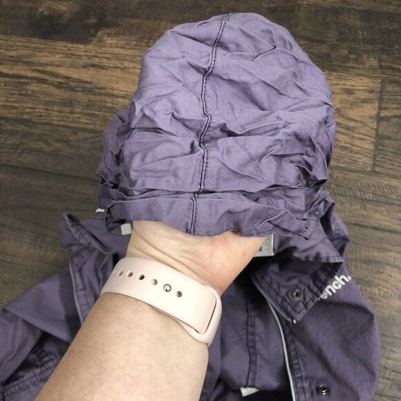 Bench Girl's Size Medium (7/8) Purple Lightweight Jacket Youth Zip Hidden Hood - Picture 10 of 12